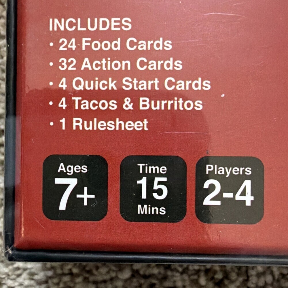 Taco vs Burrito Card Game - New Sealed - Picture 5 of 5